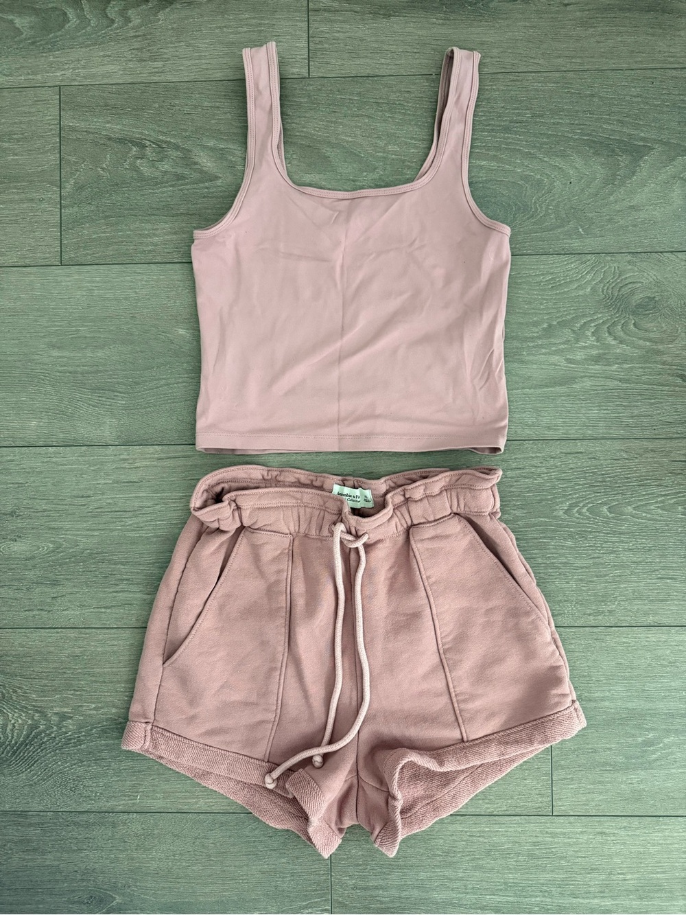 Tank Top Shirt and Shorts Set Abercrombie XS Set matching high waist